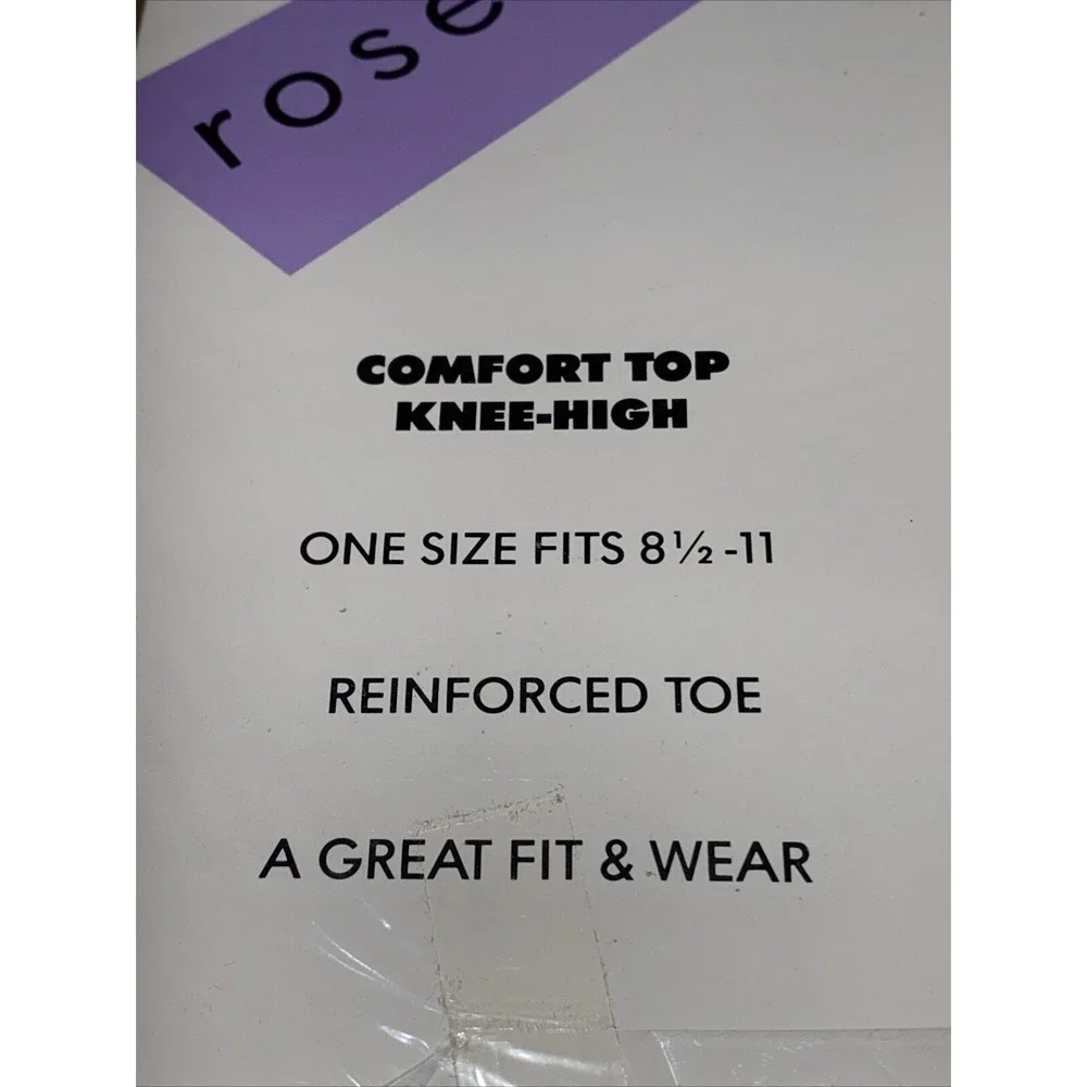 Lot of 2 New Vtg Abraham & Strauss Rose‎ Room Knee-Highs Taupe 8.5-11
